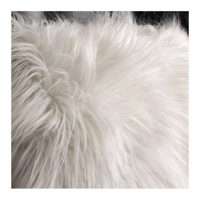 Coussin a poil 45 x 45 cm Epice gris