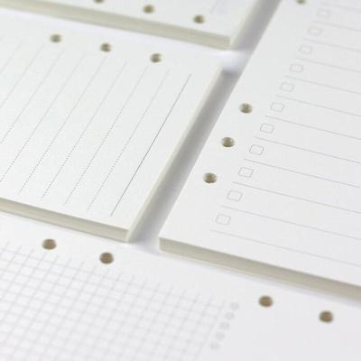 A6 Loose Leaf Notebook Refill Spiral Binder Planner Inner Page of Replacement Office Accessories Book Paper School Supplies
