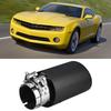 Carbon Fiber Style Car Modified Single Outlet Exhaust Pipe Muffler Tip Tail Throat 5476mm