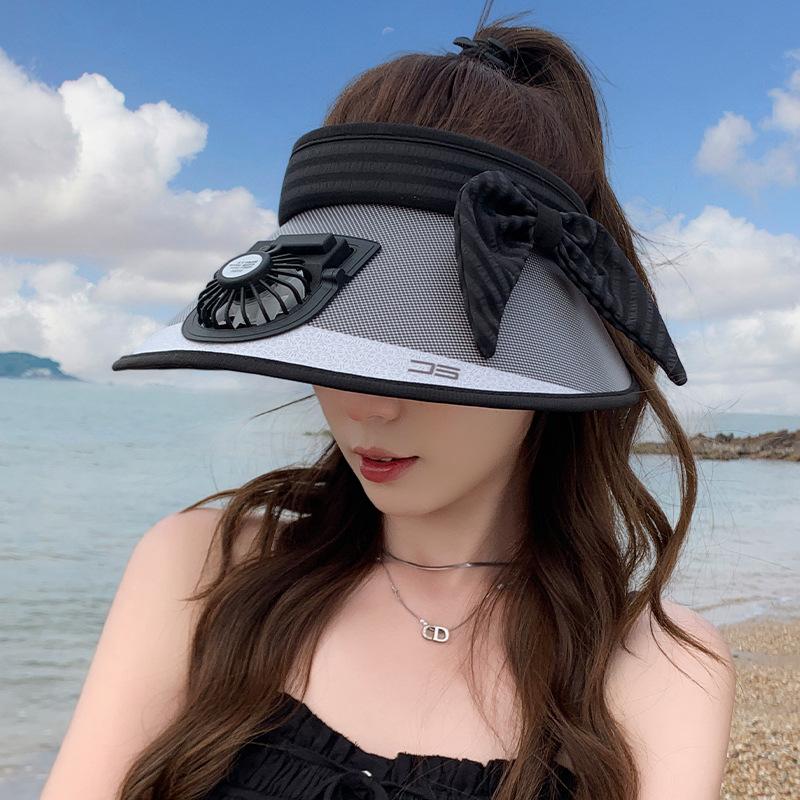 

Летняя шляпа от солнца с УФ-защитой, уличная защита от солнца, шляпа-космос, шляпа нового стиля с электрическим вентилятором, шляпа для женщин
