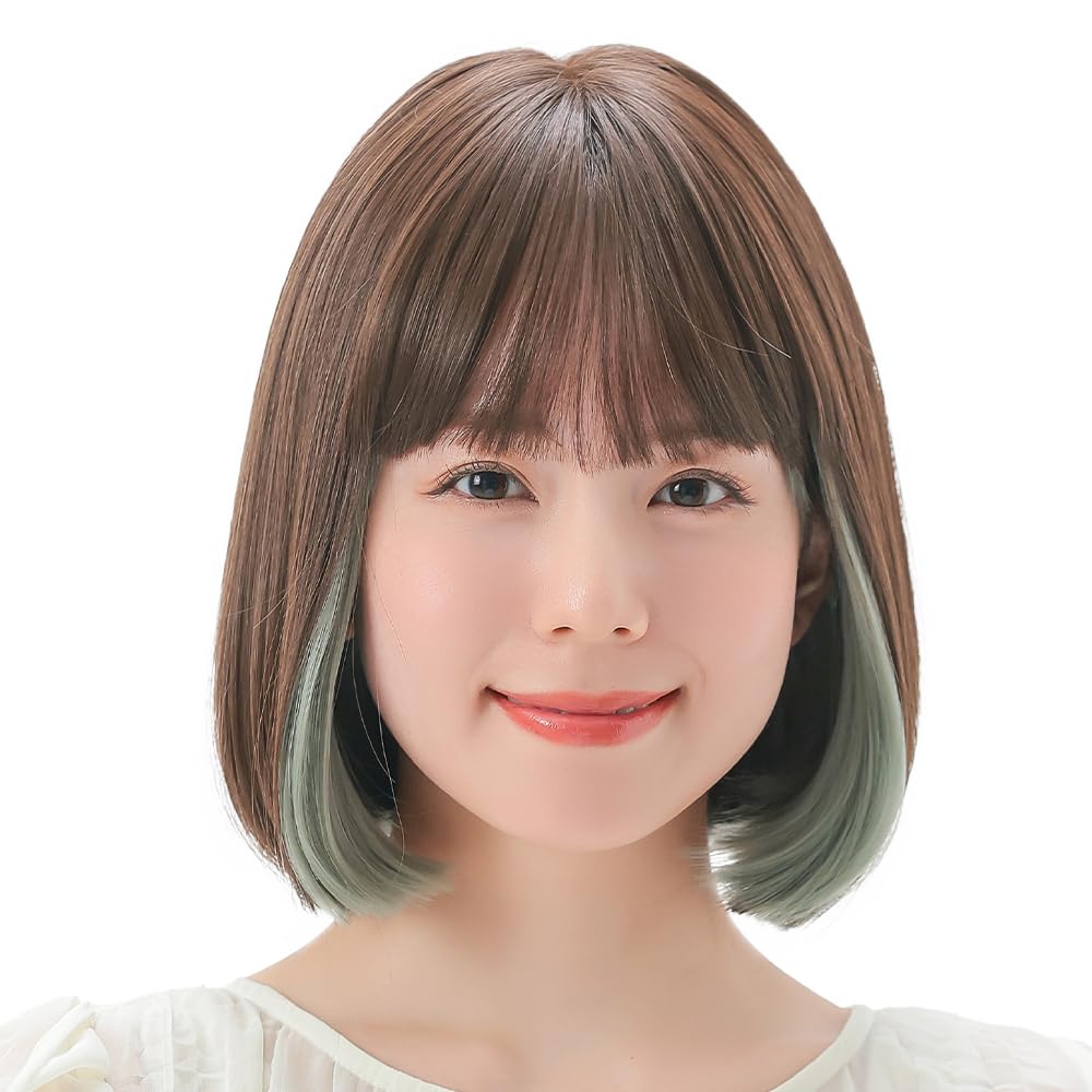 

Medical Full Bob Inner One Size Fits Most in Pistachio pw129BRNinPT [AQUADOLL] Wig, Wig, Color, Women s Wig, Ladies, BRNinPT.Brown