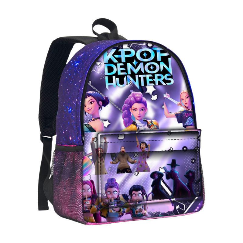 Hunterxhunter Kpop Backpack With Durable Oxford Fabric For School Use