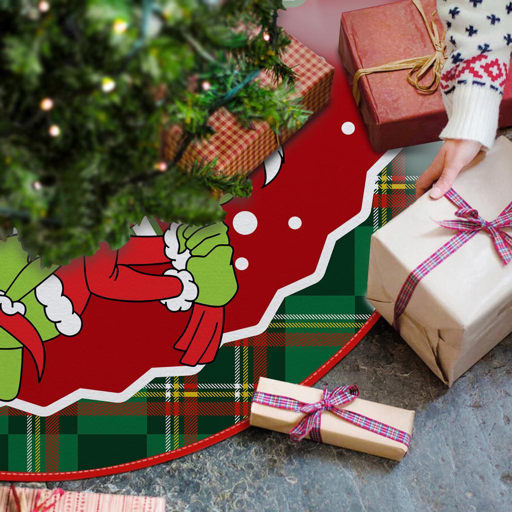 Ozdoba na choinkę dolna spódnica choinkowa obwód choinki nadruk kreskówkowy