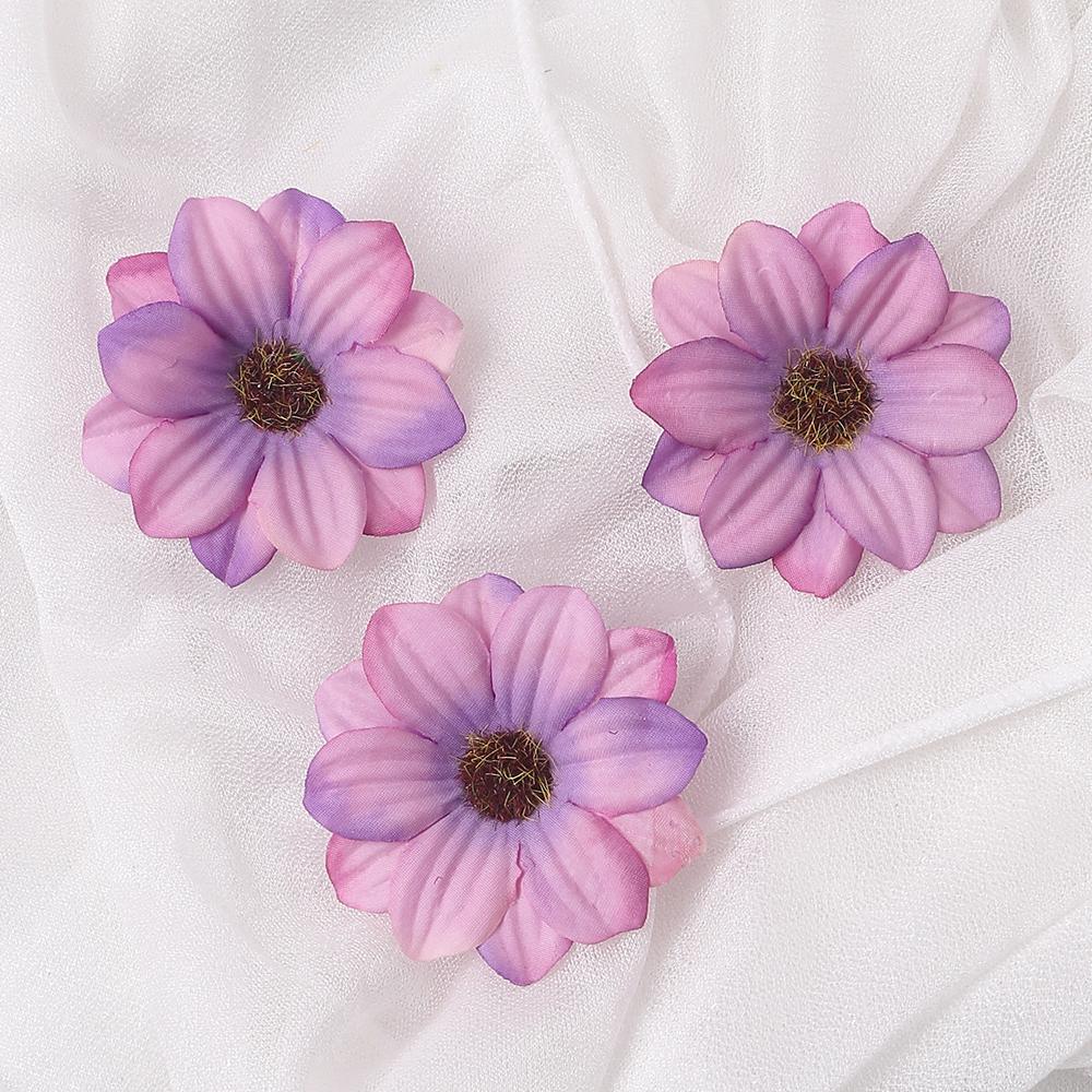 10/20 Stück Künstliche Doppelschichtige Sonnenseide Simulationsblumen Wohnzimmer Küchendekoration Zimmer Hochzeitsdeko DIY-Zubehör