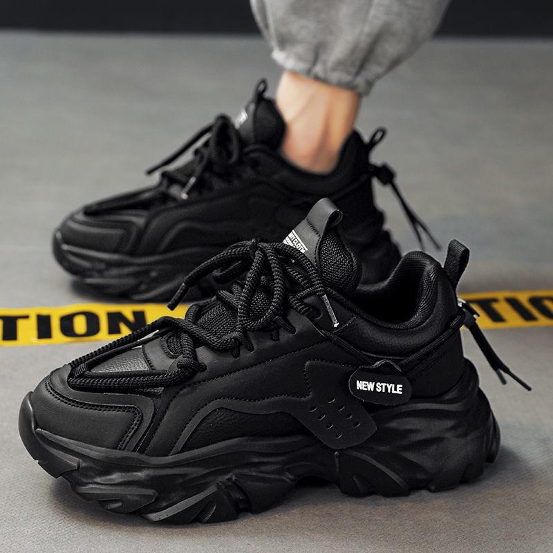 

Trend versatile inner height increase spring men s shoes new breathable little white shoes men s sports shoes casual dad shoes men s 44