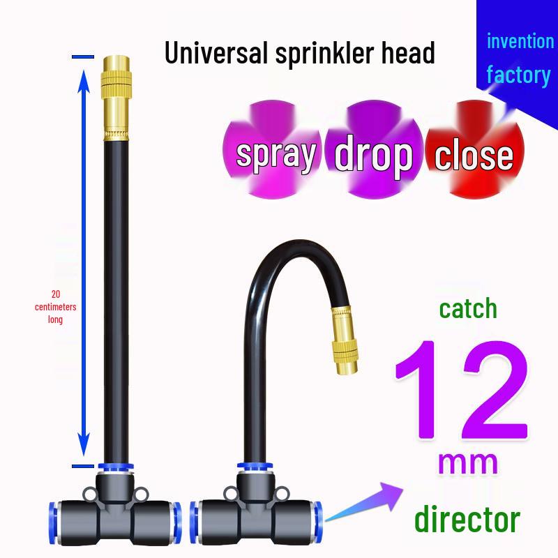 Universal Sprinkler: Adjustable Automatic Watering & Cooling Device for Drip, Spray, & Atomization Irrigation