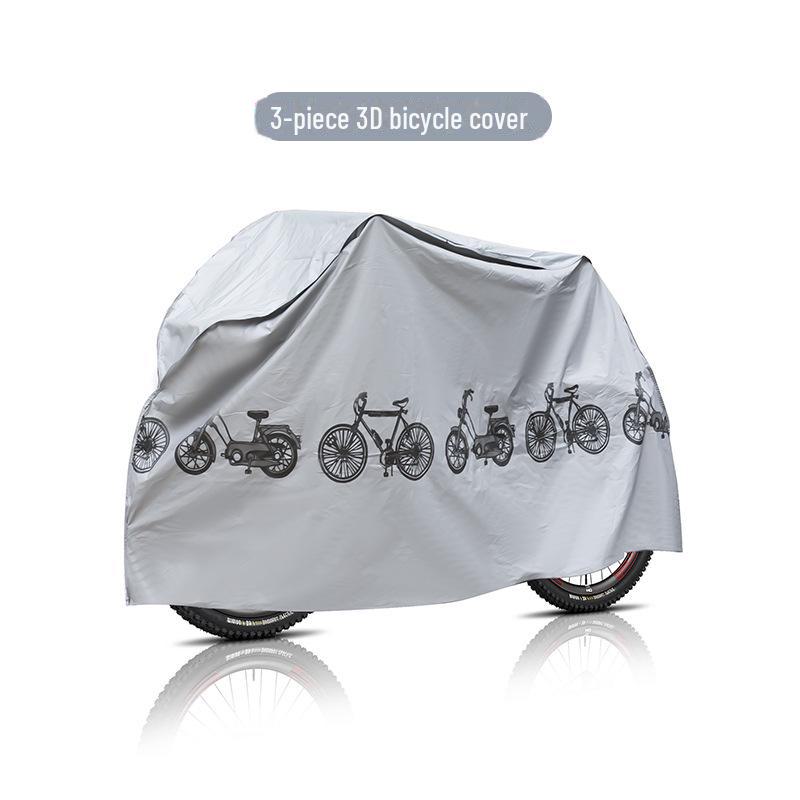 

3D PEVA одношаровий чохол для мотоцикла та велосипеда: Пилонепроникний, дощозахищений, захист від ультрафіолету, універсальний для всіх сезонів. three-piece stereo 210*100