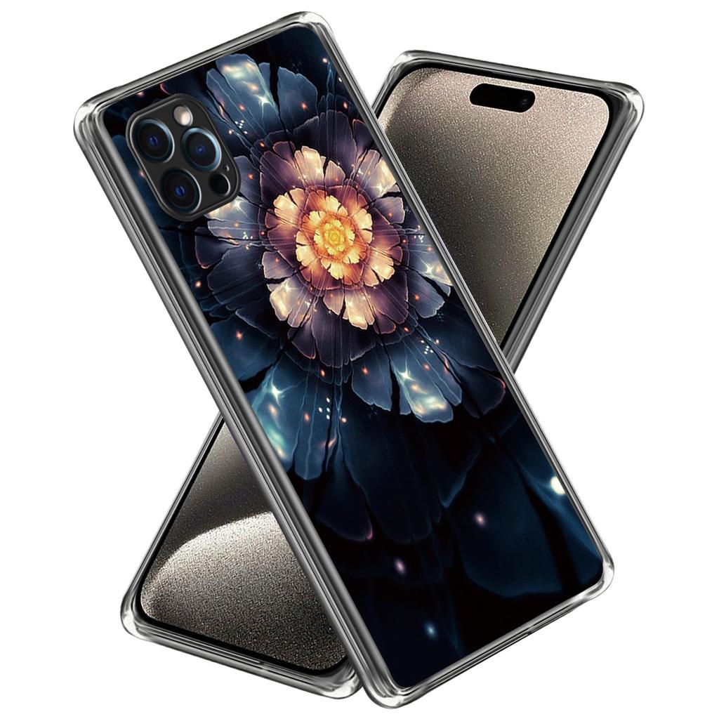 For iPhone 16 Pro Case Pattern Printed Shockproof TPU Phone Cover
