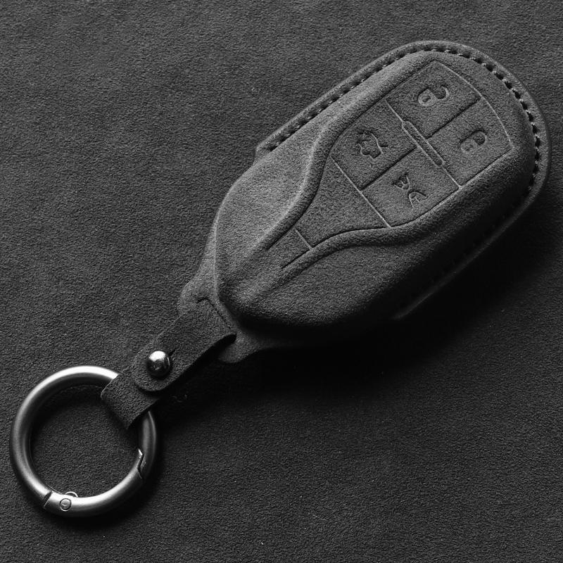 Passend für Maserati Levante Ghibli Quattroporte Gt Granturism Grancabrio Keyless Auto Schlüsselanhänger Hülle Echtes Leder Gehäuse Auto Auto Zubehör
