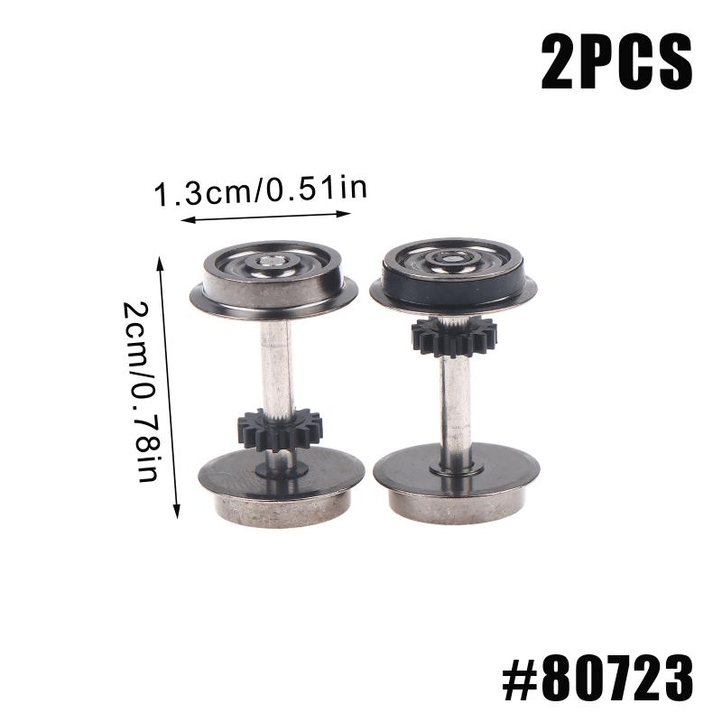 2 Pieces Ho Scale Wheels Upgrade Dc Wheel Set For 1:87 Model Trains Railroad Ho Gauge Wheels For Model Trains Diy Accessory