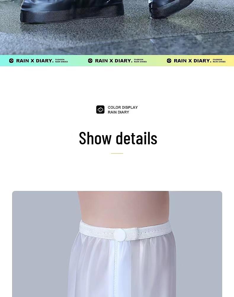 Men's & Women's Non-Slip Waterproof Overshoes - Thick, Wear-Resistant, High-Top Rain Boot Covers for Children & Adults