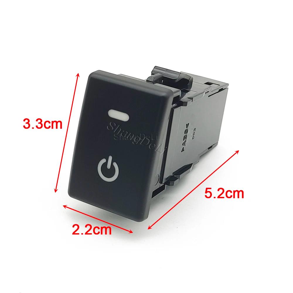 1PC Car LED Light Power ON OFF Fog Light Radar Button Switch Refitted Switch with Wire For Isuzu D-MAX Accessories