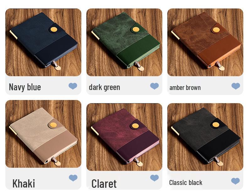 A5 Soft Leather Buckle Notebook: Customizable Diary Gift Set