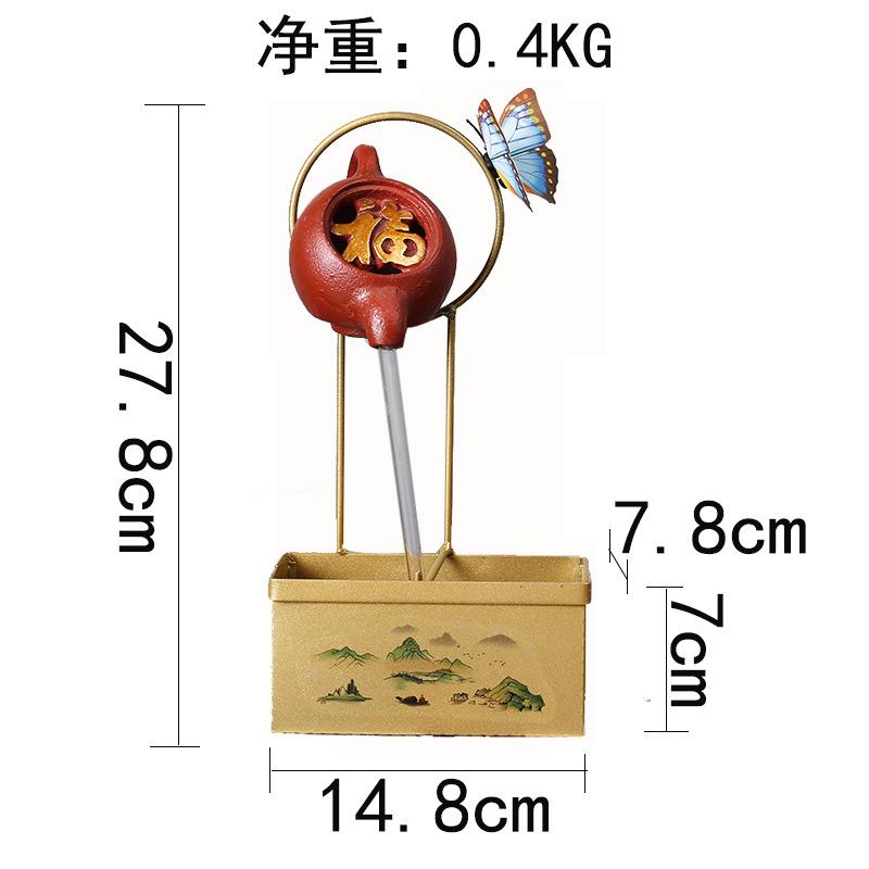 Personalized Retro Creative Suspended Wrought Iron Flower Pot Indoor Succulent June Xuewen Bamboo Potted Landscape