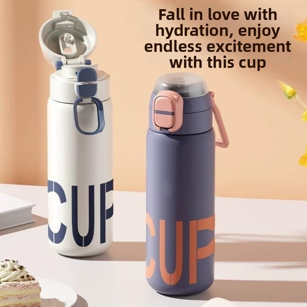 Isolierte Flasche mit großem Fassungsvermögen, auslaufsicherer Thermobecher, Sport-Wasserflasche für Outdoor-Aktivitäten
