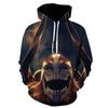 2026 new classic sunman reaper cosplay periphery, animation 3D digital printing casual hooded sweater