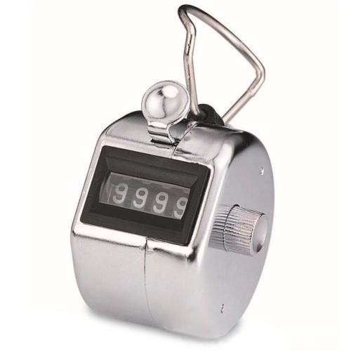Compteur manuel - Accept - Gris - Portable - Réinitialisation immédiate - 0 à 9999