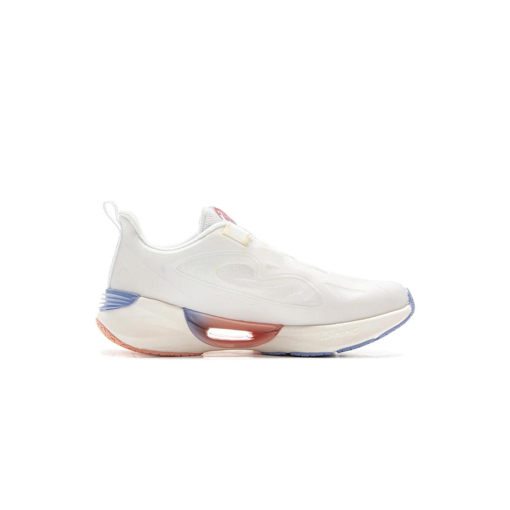Li Ning Kids Running Fashion Versatile Comfortable Practical Low-Top Running Shoes Kids Sneaker Standard-White Snow-Blue Purple YKFV078-4