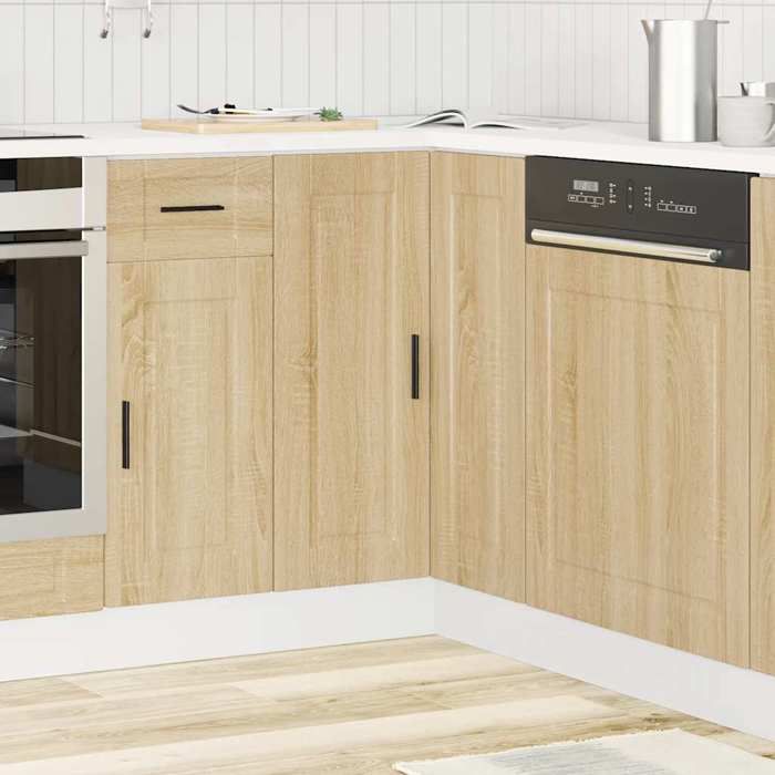 VidaXL Kitchen Corner Cabinet Porto Sonoma Oak Engineered Wood, Corner Cabinet, Corner Sink Unit,, Furniture 853990
