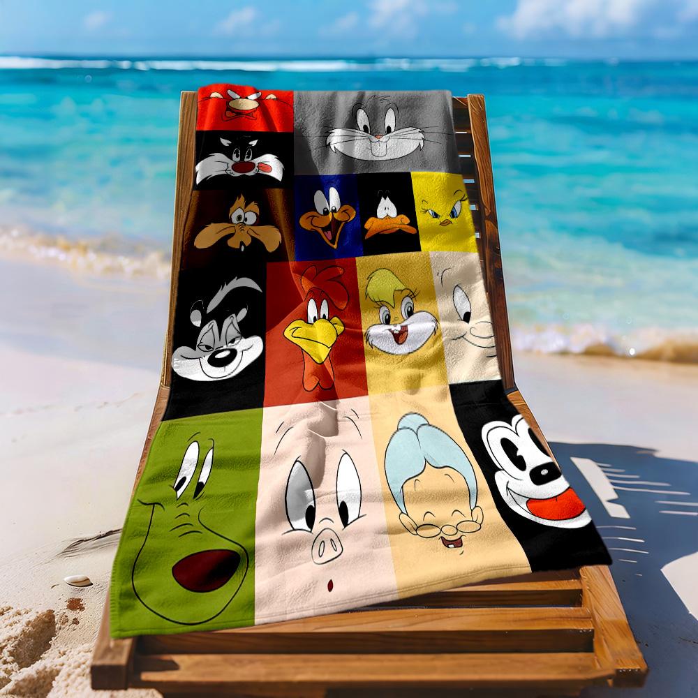 Bugs Bunny2 Beach Towel Super Soft & Absorbent Comfortable Lightweight Suitable for Sports, Travel, Swimming, Yoga, Bathroom, Beach, And Pool