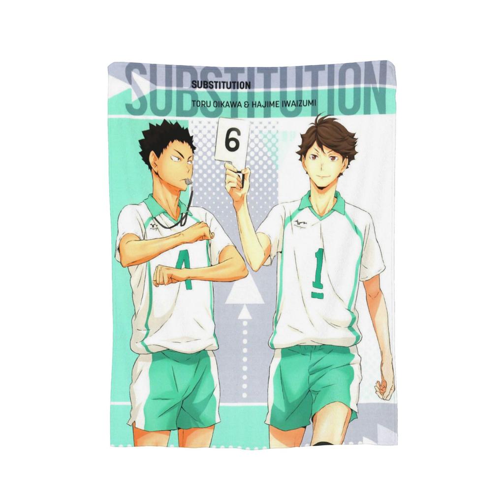 Anime Haikyuu Plush Blankets Miya Atsumu Manga Novelty Throw Blankets for  Sofa Bedding Lounge 150*125cm Quilt,