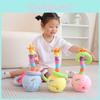 Electric Colorful Light Fun Ring Toy Doll For Children With Tongue Mimicking Singing And Dancing Features Short Plush 32cm