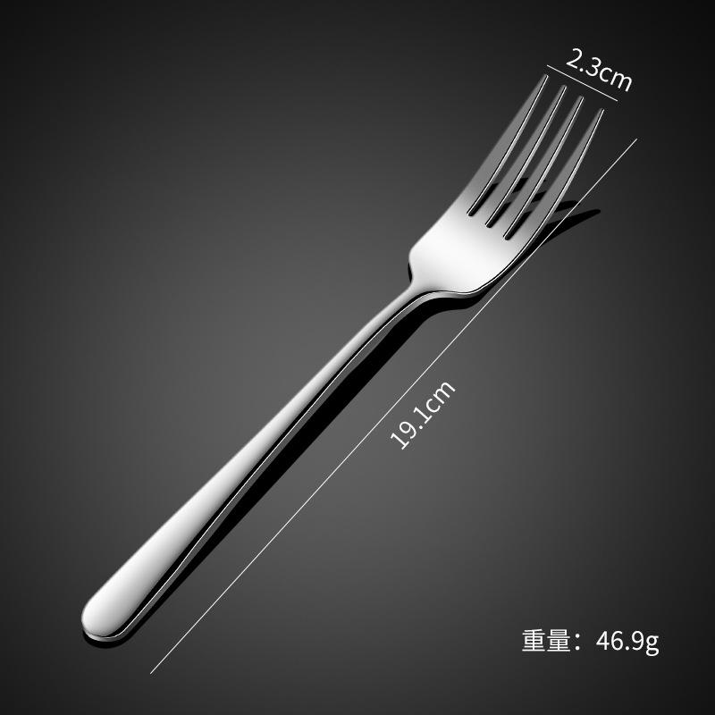 Thickened elegant 304 stainless steel tableware, knife, fork, spoon, steak set series, western coffee dessert spoon