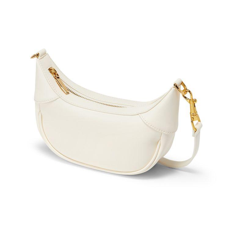Charles & Keith Small CK Shiny Chunky Chain Versatile PU Handbag Women handbags Multi Pumpkin Cream CK2-20270927