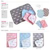 hiorie Made in Japan gauze baby mini blanket bear baby gauze birth blanket (Hiorie) 4-ply blanket, size, pattern, blue, blanket, gift,