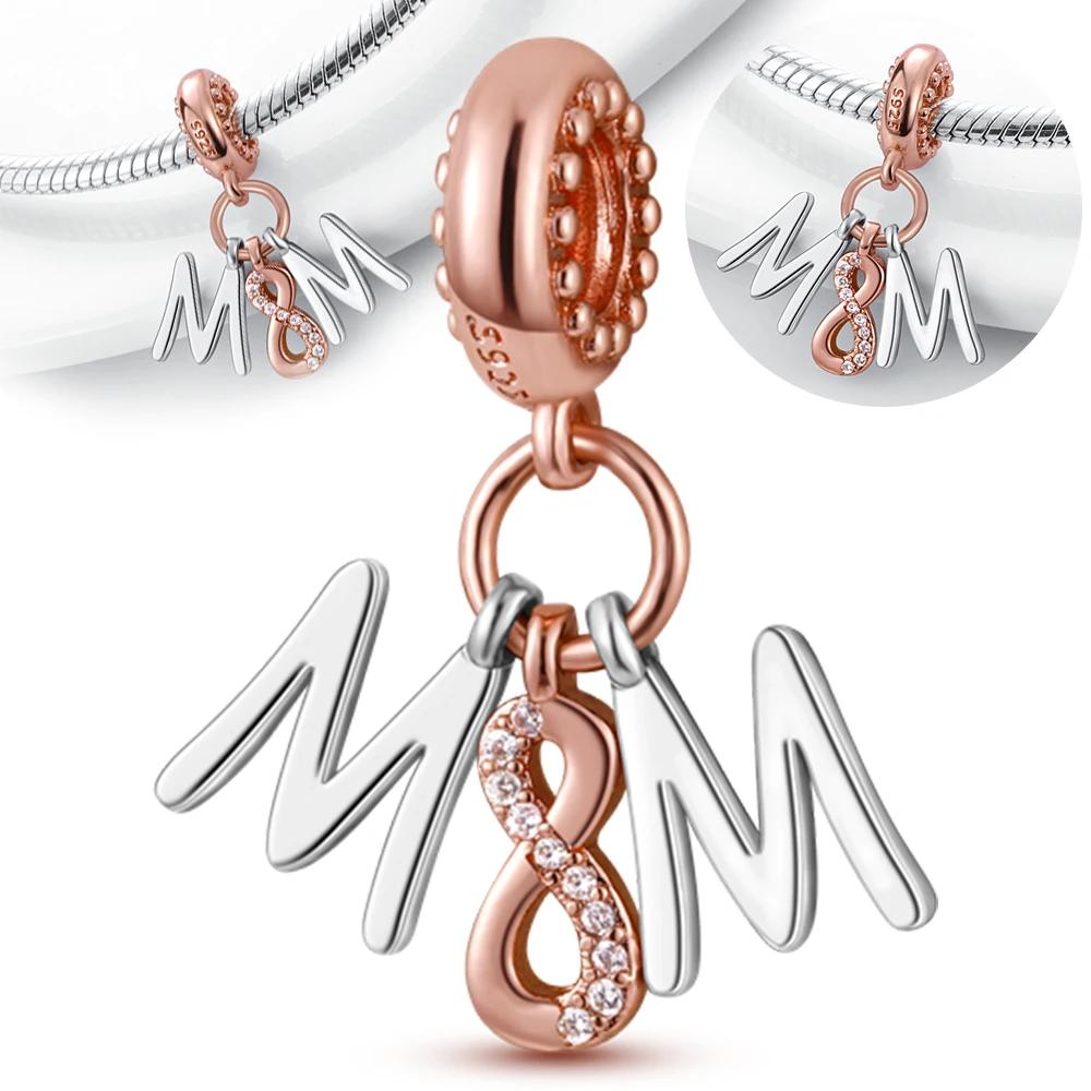 

Authentic Charm Bead Charms copper Mothers Day Eternal Symbol Bead Charms Compatible With Charm Bead Charms Plata Bracelets Ideal For Women Women Jew