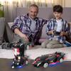 Tcvents RC Car Transformation Robot Car Toy Stunt Car Electric RC Car Equipped with LED 360 Degree Rotation RC Remote Control RC Car Model Car
