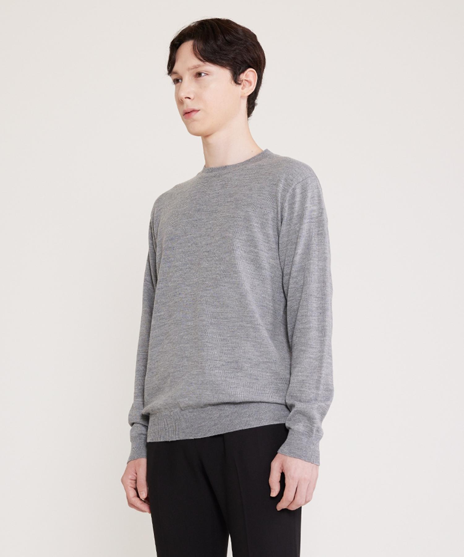Adhoc Men S Basic Crew Neck T-Shirt (Melange Grey) Melange Gray/105