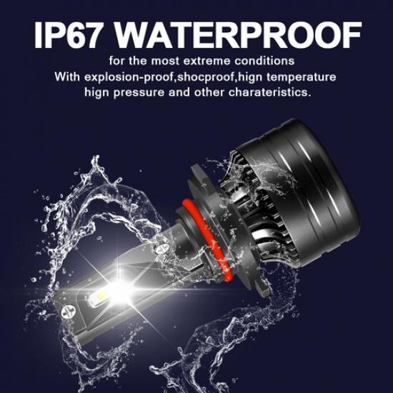 For Honda Accord 2008-2017 6000K Bright White LED Headlight High Low Beam Bulbs