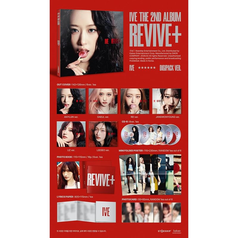 IVE THE 2ND ALBUM [REVIVE+] (Digipack Ver.) (Korean Edition) [Regular Imported Edition]