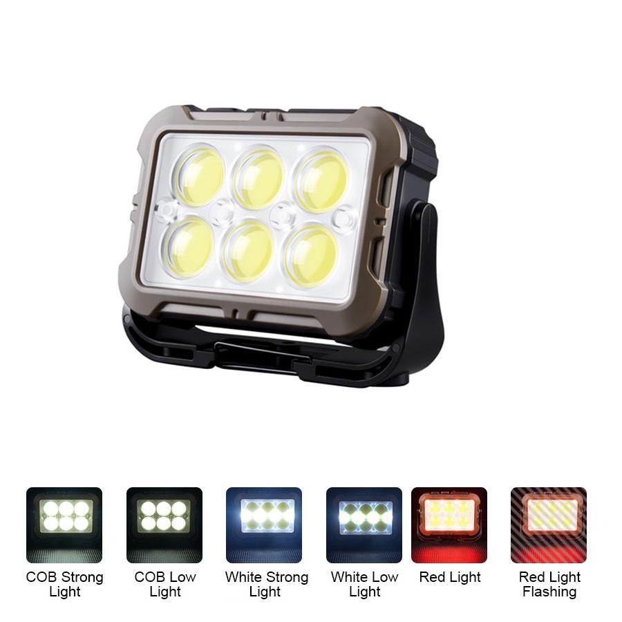 Portable Rechargeable Lanterns With Power Bank/with Magnetic Base Handle Outdoor Solar Hook Light For Emergency Outdoor Camping