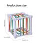 1pc Colorful Fruit Shape Puzzle Toy Interactive Early Learning Game for Youngsters, Enhances Focus, Shape Color Recognition, Safe Plastic Material