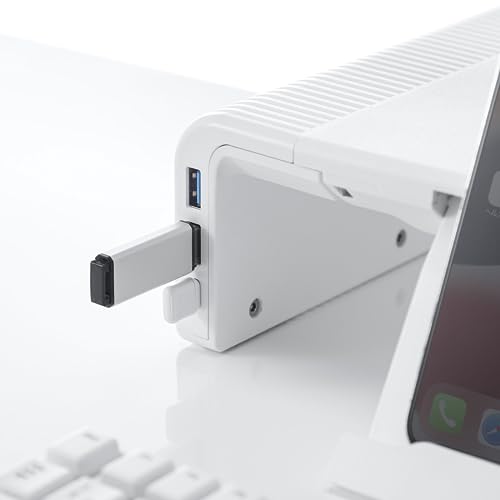 Sanwa Supply USB Type-C Hub with Desktop Rack (White) MR-LC210CHW