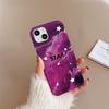 Purple meteor stars are suitable for iPhone17promax mobile phone case 16pro Apple 12/13 airbag 15 generation