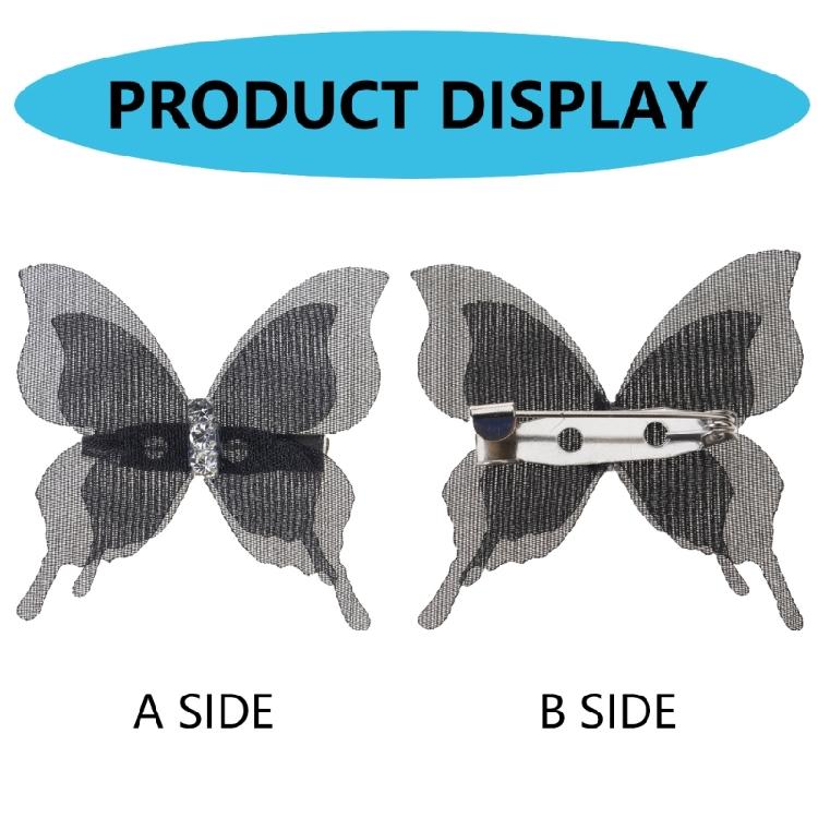 10Pieces Sheer Butterfly Pin Curtain Decorative Safety Pin For Wedding Party and Bedroom Decoration Curtain Accessory