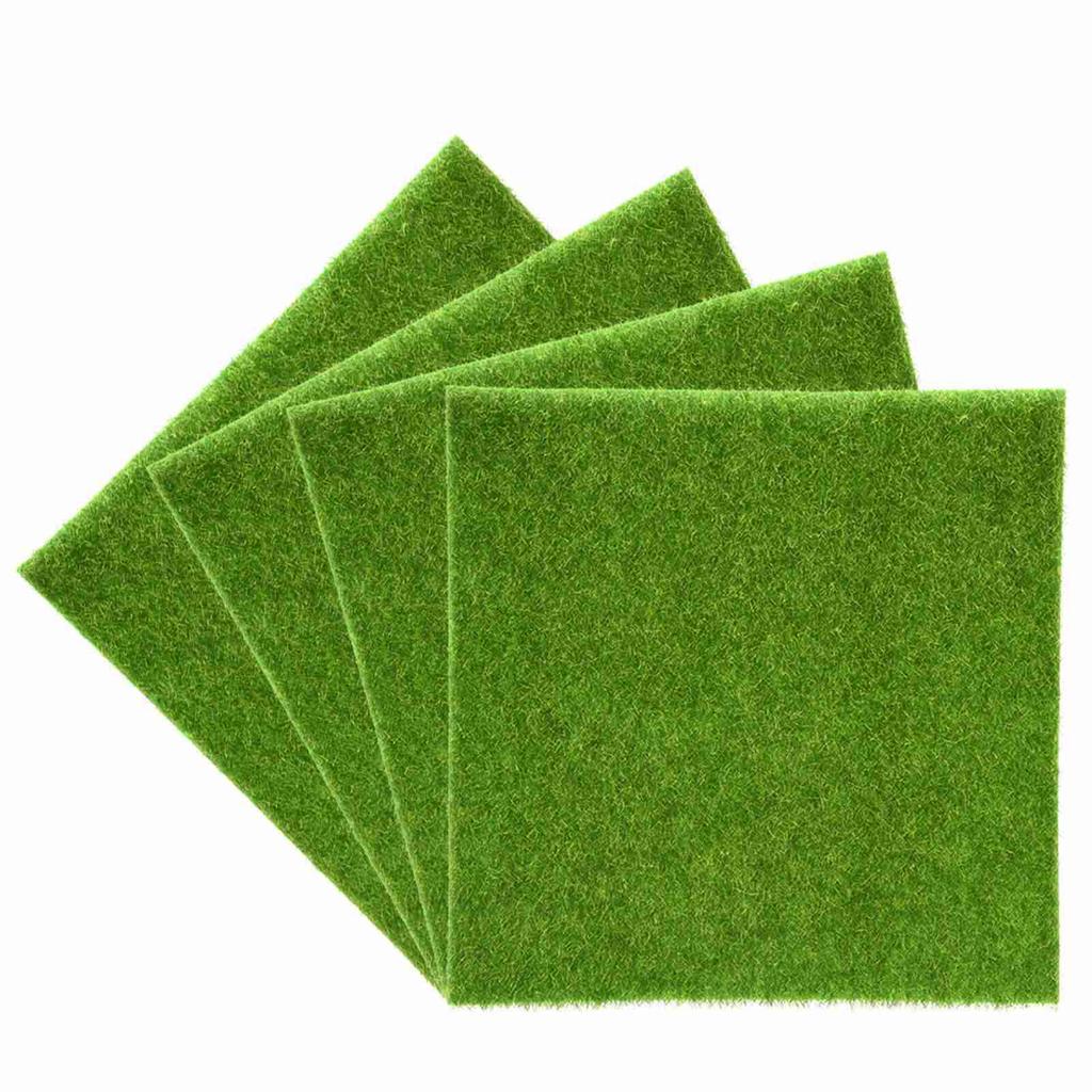 Artificial Turf Lawn Grass Plants For Miniature Dollhouse Landscaping Decoration(30 x 30cm)