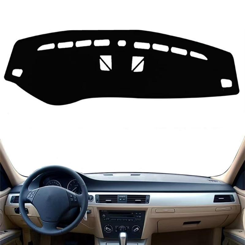 

For BMW 3 Series E90 E91 E92 E93 Wagon 2006-2011 Car Accessories Dashboard Cover Mat Anti-UV Dashmat Sunshade Carpet Rug LHD RHD Black(Red Edge)