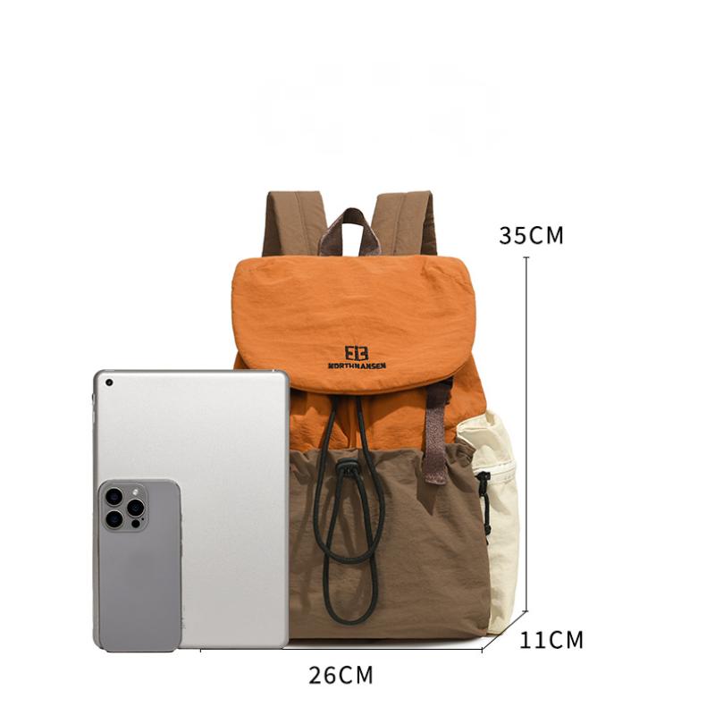 Fashionable Lightweight Student Backpack Large Capacity Casual Travel Women's Backpack Men's Color-Block Backpack High-End Feel