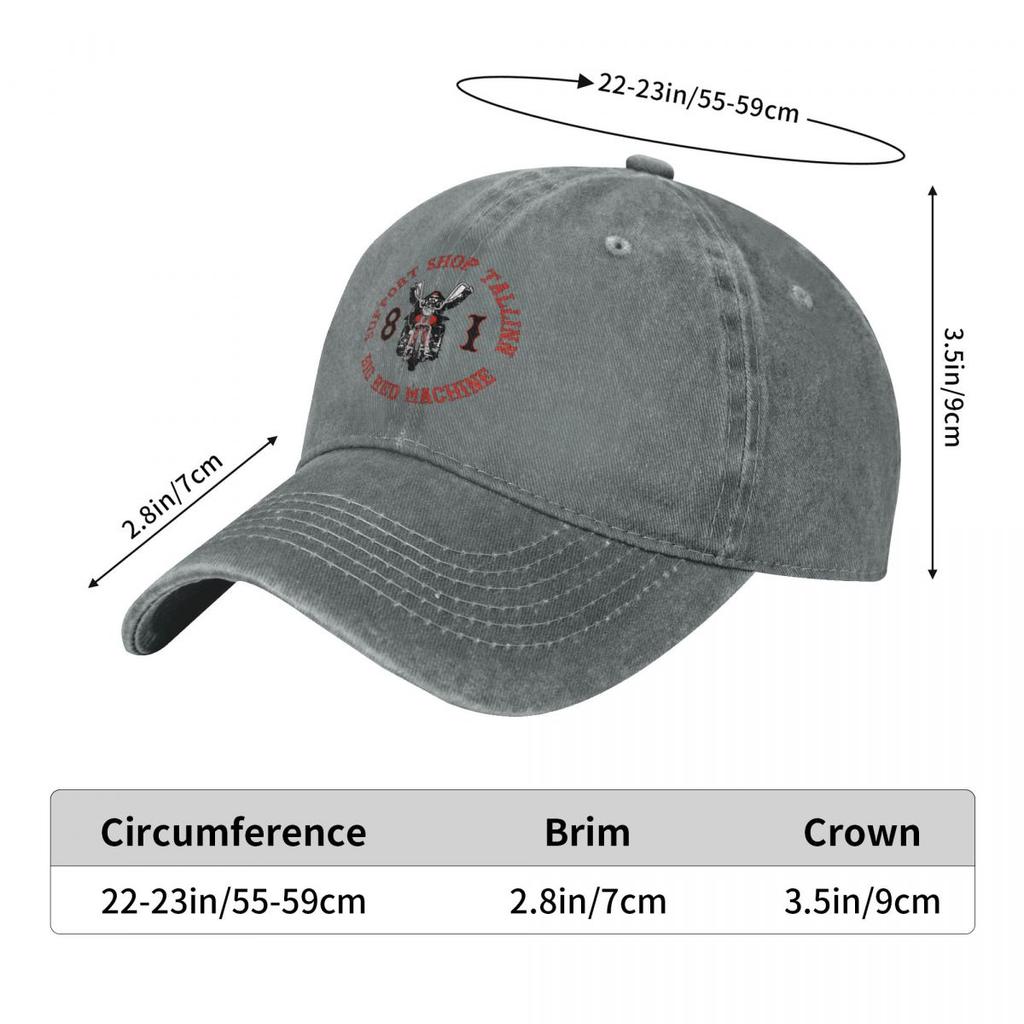 Support 81 Unisex Style Baseball Caps Motorcycle Club Brotherhood Distressed Denim Hats Cap Outdoor Summer Gift Snapback Cap