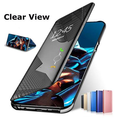 Book Leather Mirror Flip Phone Case For Xiaomi Poco X5 Pro 5G Poko Pocco X 5 5X X5Pro PocoX5 PocoX5Pro Stand Shockproof Cover