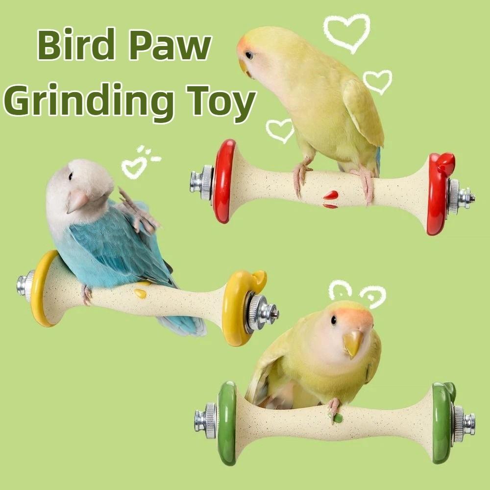 Creative Parrot Standing Stick Sturdy Fruit Core Shaped Bird Paw Grinding Durable Interactive Bird Beak Grinding Stone