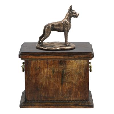 Great Dane I - Urn for the Ashes of a Dog, Urn with a Statuette, Elegant Urn In the Classic Style of the Brand