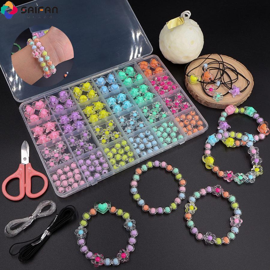 Cross-Border Ocean Pearl Stringing DIY Set: Acrylic Bead Jewelry Accessories