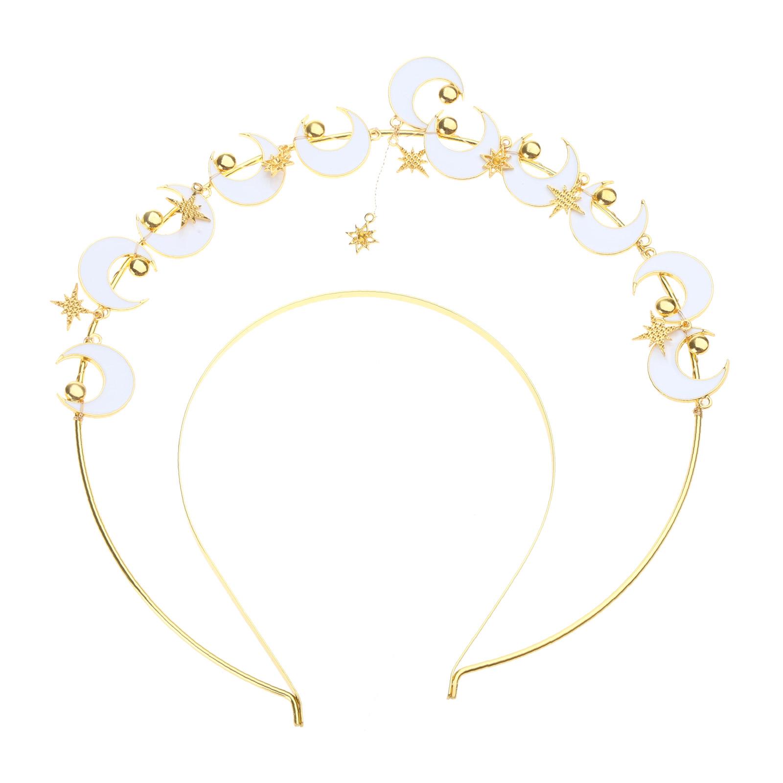 

Crystal Hair Hoop Crown Tiara for Pageant Prom Headband Elegant Hairband Club Headpiece Photo Props A