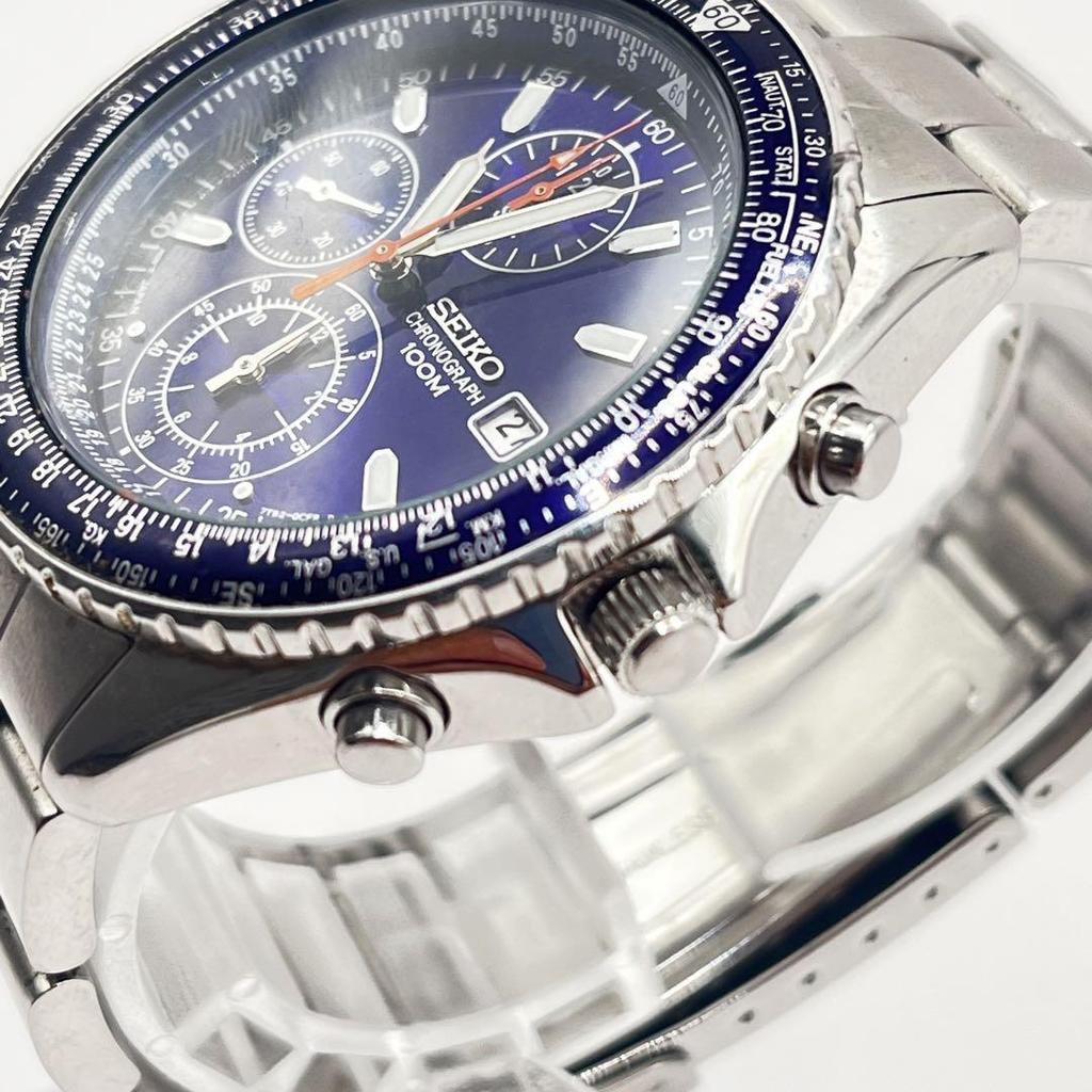[USED] SEIKO Chronograph 7T92-0CF0 Working Blue