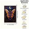 "Enchanted Night Butterfly Wall Art Print"Blanket Flannel Throw Blanket for Sofa, Bed, Travel, Camping, Office, Couch, Chair, And Bed Gift f